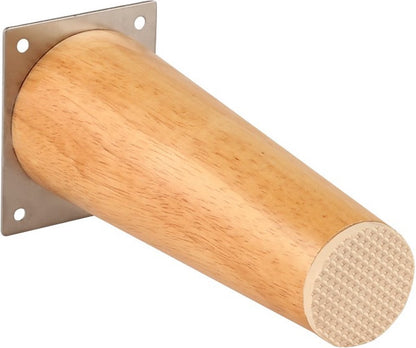 4 pieces - Furniture leg - Wooden furniture leg - Furniture Legs - wood color - wooden - 10 cm - Image 2
