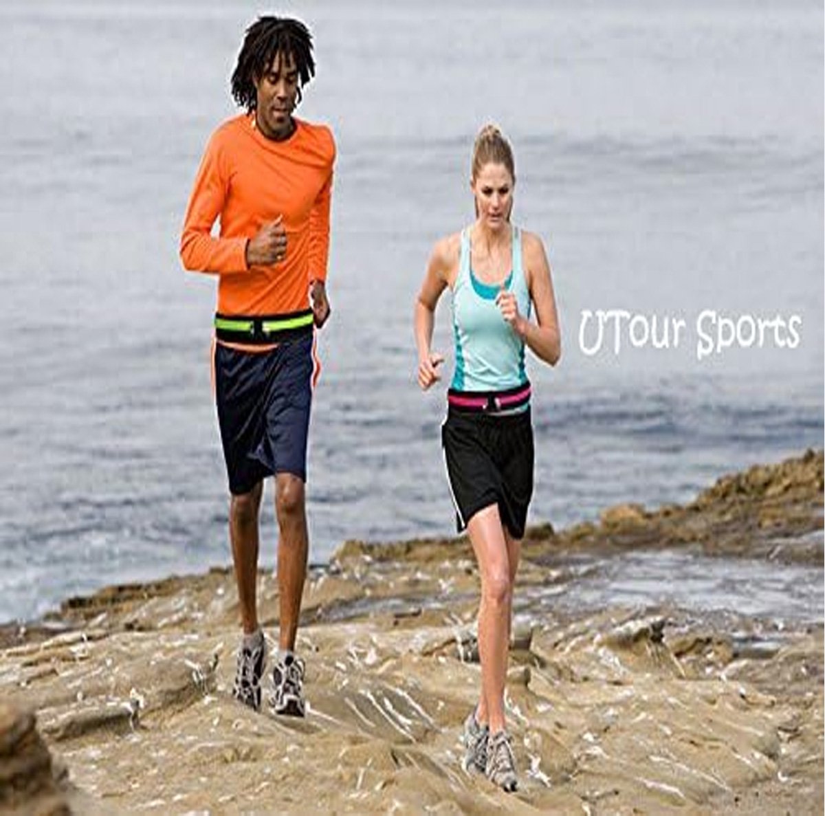 Running Belt - Phone - Running Belt - Men and Women - Running Phone Holder for Race, Jogging, Marathon - For 6.5” Mobiles - Black - One Size - Image 3