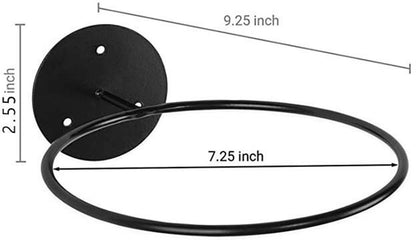 4 pieces - ball holder - wall bracket - sports ball rack - wall mounted - ball wall holder - for basketballs, football, volleyball - black - metal - 23.5*6.5*18.4cm - Image 4