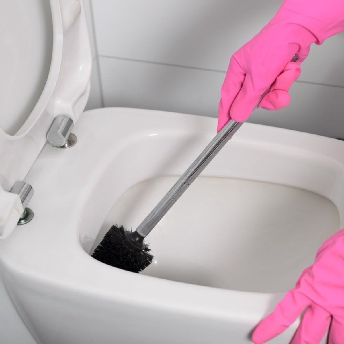Toilet Brush Head - 5 Pieces - Loose Brush Head for Toilet Brush - Plastic - Loose Toilet Brush Head - Brush Head Set for Toilet Brush - Universal - Thread 12 mm - Suitable for Bathrooms - 80*100mm - Black - Image 2