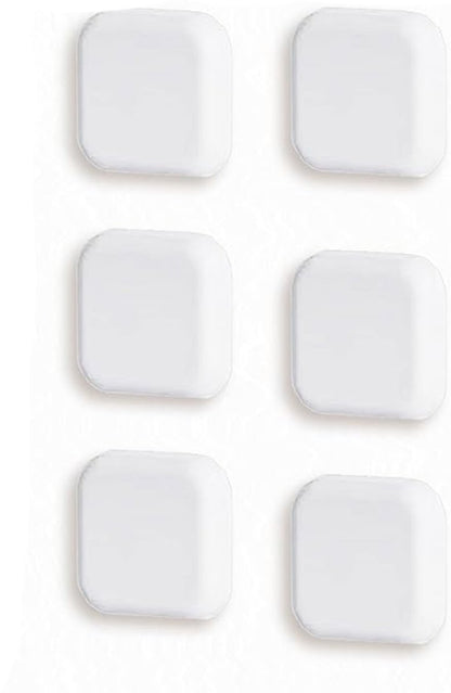6 Pieces - Door Protectors - White - Indoor Door Stops - Wall Protector - Door Buffer - Self-Adhesive - Wall Protection - 42*42*12mm - Silicone - Door Handle Buffers