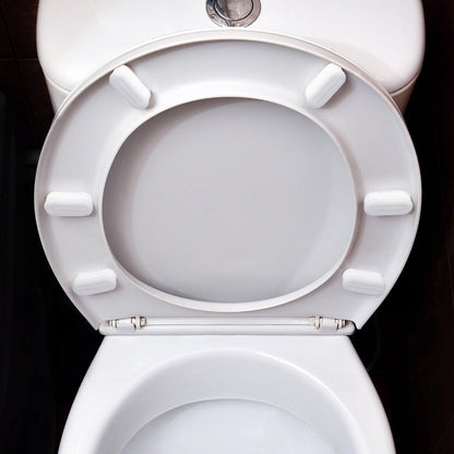 Toilet Seat Buffers - 8 Pieces - Toilet Seat Buffers - Extend Bidet Life - Toilet Seat Buffers - Silent and Soft Closing - Protect Toilet Seat - White - Self-adhesive - TPE, ABS and Plastic - Image 3