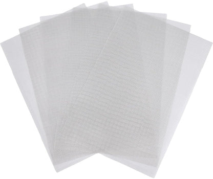 Sieve metal - 6 pieces - 30 x 21 cm - Insect net - 20 mesh - Fine mesh - Metal mesh - Insect mesh - Mouse mesh - Silver - Stainless steel - For cages, ventilation openings, gardens, window screens and filters