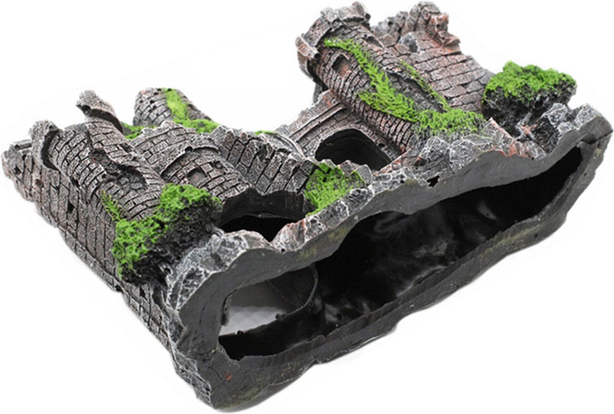 Aquarium Decoration - Ornaments - Castle - aquarium - Castle Aquarium Castle Decoration Hiding House - 17 x 6 x 13 cm - Image 2