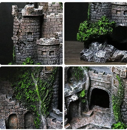Aquarium Decoration - Ornaments - Castle - aquarium - Castle Aquarium Castle Decoration Hiding House - 17 x 6 x 13 cm - Image 3