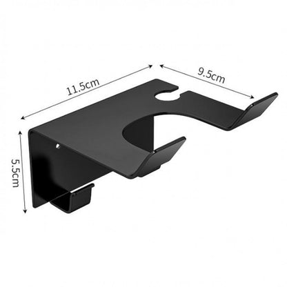 Hairdryer holder - hair dryer holder - Hairdryer Holder - Hairdryer Wall Bracket - Universal - wall mount - 11.5*9.5*5.5cm - metal - wall mount - Bathroom accessories - silver - Image 5