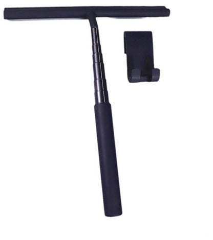 Extendable Shower Squeegee - Shower Squeegee with Holder - Squeegee Shower with 97 cm Telescopic Rod - Aluminum + Silicone - Squeegee - Window Squeegee Shower Squeegee - Squeegee Shower for Shower Doors, Mirrors, Windows, Tiles, Car Windows, Glass Cleanin