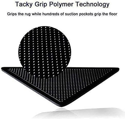 Anti-slip corners - Carpet tape - Carpet grippers - 8 pieces - Anti-slip mat, rug, carpet - Reusable pads - Self-adhesive double-sided - Image 6
