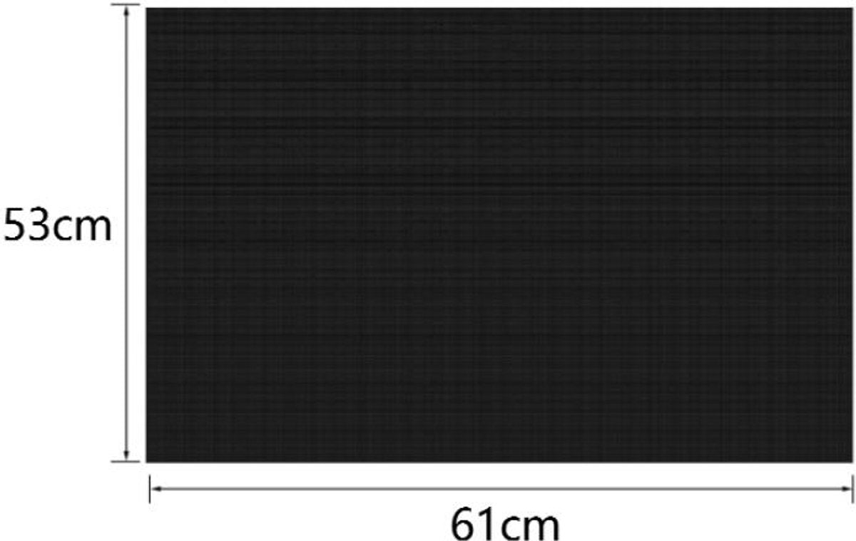Induction protector - Induction mat - Silicone - Fiberglass - Hob cover - Induction hob protection mat - Protective plate - Induction hob protective mat - Kitchen accessories - Suitable for induction hob - 53*61cm - Black - Image 5