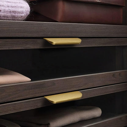 10 pieces - Handle - Furniture handle - Kitchen cabinet handles - Concealed handle - Furniture handles - Cabinet handle - Drawer handles - Door handle - Brushed gold - Arc handle - Aluminum alloy - 96mm - Image 3
