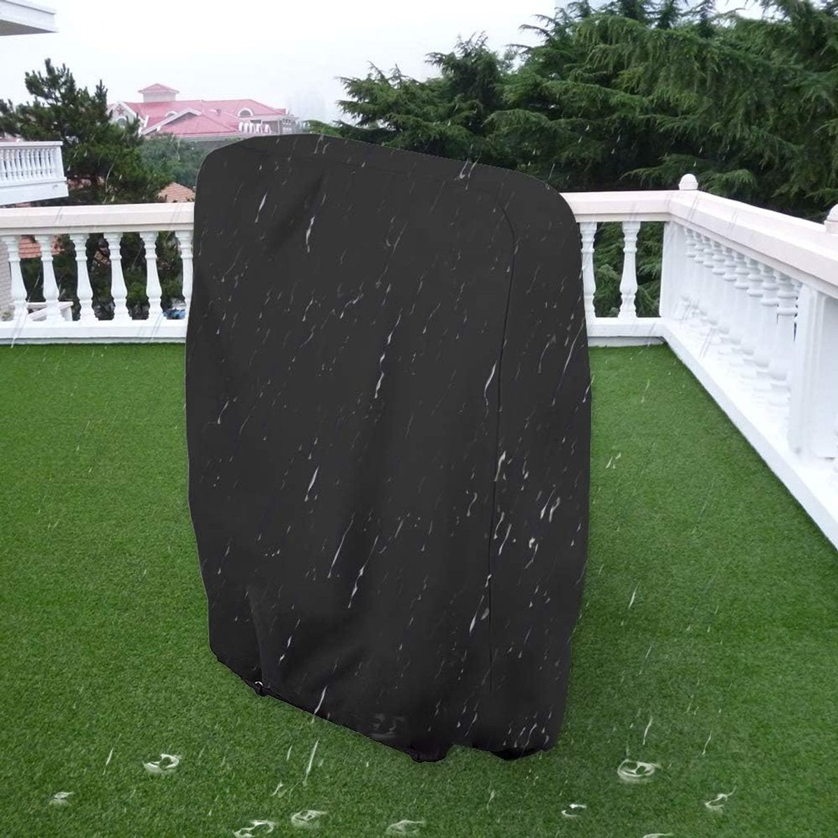 20/34*71*110cm - Garden chair covers - Foldable lounge chair cover - 210D Oxford fabric garden chair covers - Dust cover for chair - Dust cover - Garden accessories - Foldable lounger cover - with storage bag - black - Image 6