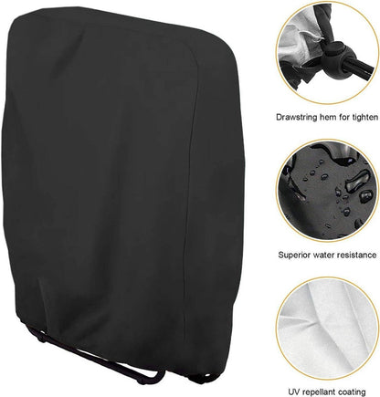 20/34*71*110cm - Garden chair covers - Foldable lounge chair cover - 210D Oxford fabric garden chair covers - Dust cover for chair - Dust cover - Garden accessories - Foldable lounger cover - with storage bag - black - Image 8