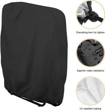 Waterproof Chair Cover - Set of 2 - Garden Chair Cover - Protective Cover for Garden Furniture - Waterproof Chair Cover - Cover for Folding Chairs - Garden Furniture Cover - Garden Chair Cover - 71x20/34x110cm - For Outdoor Use in the Garden, Balcony or T - Image 5