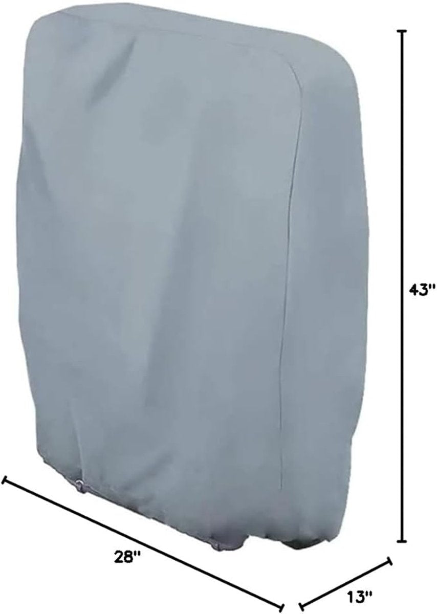 Waterproof Chair Cover - Garden Chair Cover - Protective Cover for Garden Furniture - Waterproof Chair Cover - Cover for Folding Chairs - Garden Furniture Cover - Garden Chair Cover - 71x20/34x110cm - For Outdoor Use in the Garden, Balcony or Terrace - Gr - Image 2