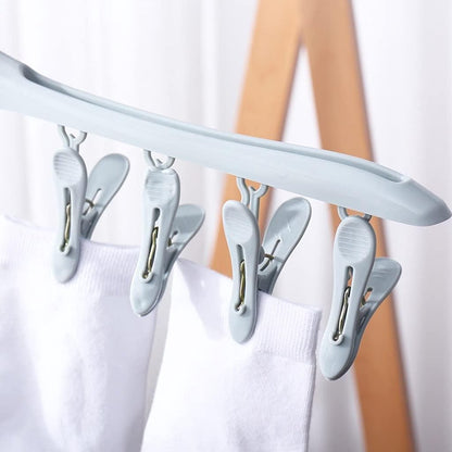 Sock dryer - 4 pieces 8 clips - Blue green purple yellow - Sock hanger - Sock dryer - Bras - Underwear - Sock drying rack - Drying rack - Drying rack - Small clothes rack - Washing hanger - Sock drying rack - Sock hanger - Windproof - Image 2