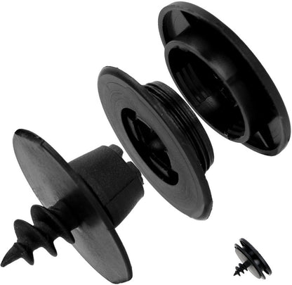 Car Floor Mat Fastening Clips - Pack of 10 - For Attaching Car Anti-Slip Mats - Car Mat Fastening Buckles - Black - Plastic - Universal - 3.55*2 cm - Suitable for Most Car Floor Mats - Image 3