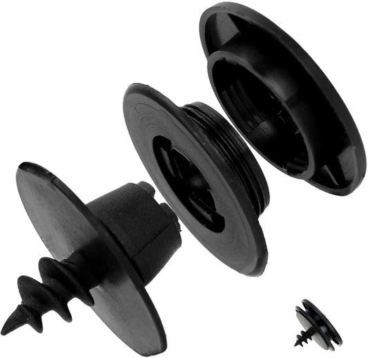 Car Floor Mat Fastening Clips - Pack of 10 - For Attaching Car Anti-Slip Mats - Car Mat Fastening Buckles - Black - Plastic - Universal - 3.55*2 cm - Suitable for Most Car Floor Mats - Image 3