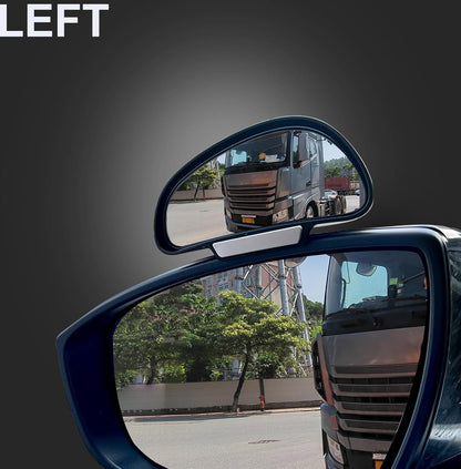 2 pieces (right and left) - Rearview mirror - Banana mirror - Exterior mirrors - Adjustable blind spot mirror - Car mirrors - 16cm - universal - 360 ° - Car/caravan accessories - Image 3