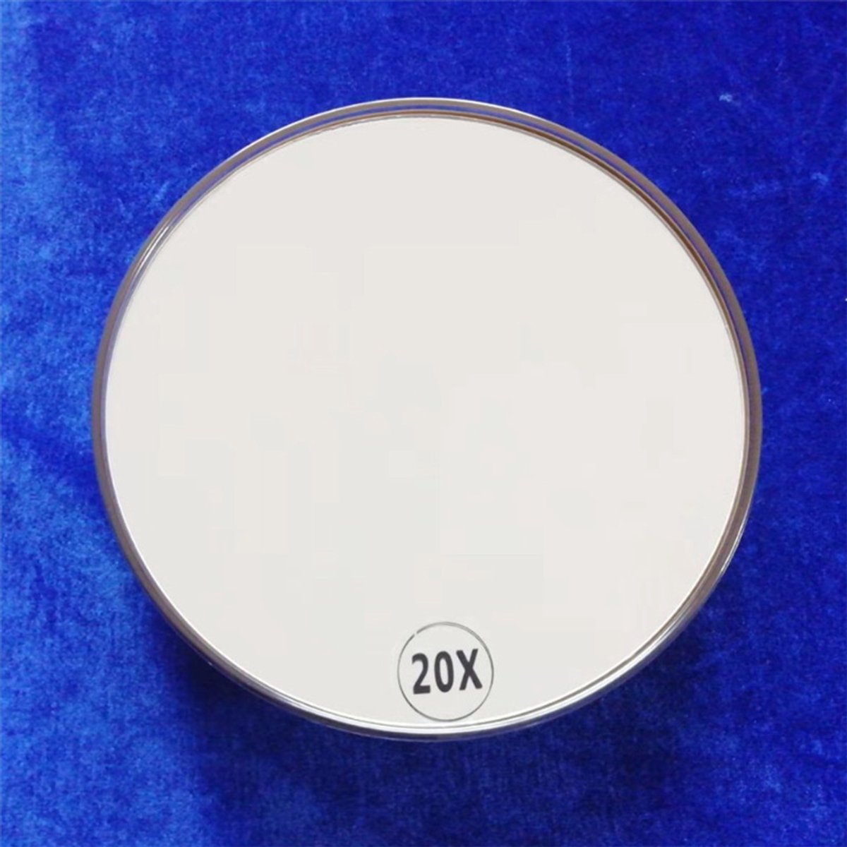 Make-up Mirror - 20x Magnification - With Suction Cup - Magnifying Mirror - Round - Portable Bathroom Shower Mirror - For Detailed Make-up and Skin Care Up Close - 150mm - White - Image 3