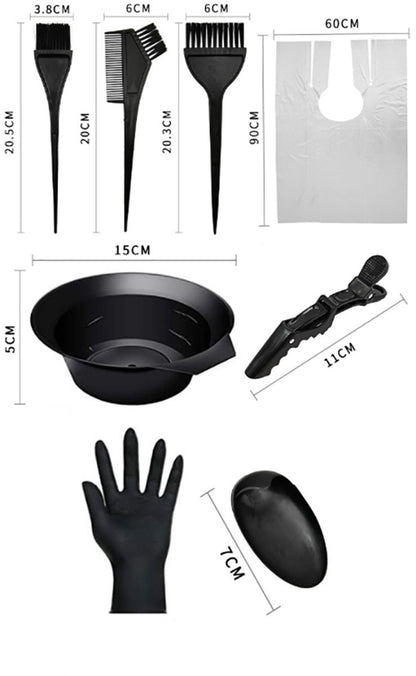 Hair Dye Set - 20-Piece - Paint Brush - Hair Dye Brushes - Brush + Tray + Gloves - Hair Dye Supplies - Hair Dye Starter Kit - Hairdressing Products - Hairdressing Accessories - Image 3