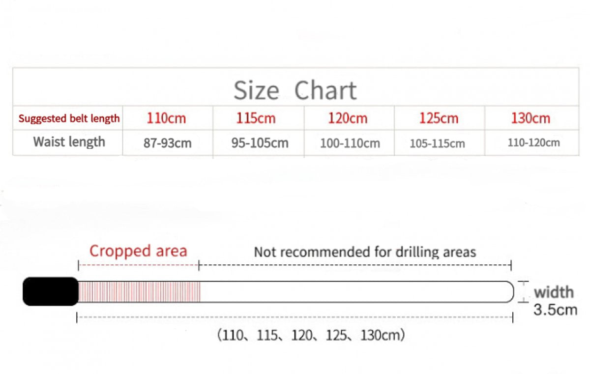 2 pieces - Men's Belt - Leather Belt - Adjustable - Gift Men - Shortenable - Gift Man - Cow Leather - Black & Brown - Without Holes - 120cm - Image 4