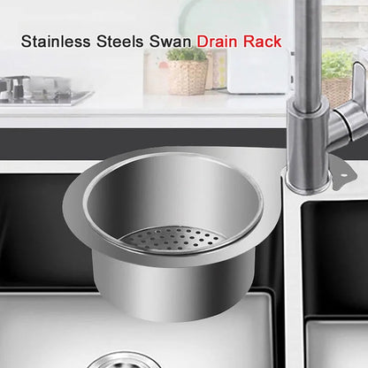 Colander - Sink Colander - 21*5.8 cm - Kitchen Utensils - Kitchen Colander - Silver - Stainless Steel - Sink Basket - Suitable for Kitchen Use - Image 9