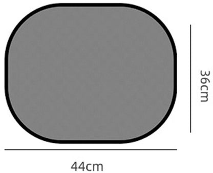 Car Side Window Sunshade - 2 Pieces - UV Protection - Car Sunshade for Baby & Child - Car Window Sun Protection - Car Sunshade - Car Accessories - Universal - 44 cm x 36 cm - Black - Polyester - Image 4