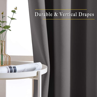 Curtain - Luxury, Blackout - 150*200 cm - Gray - 1 Piece - ready-made - with holes - Image 3