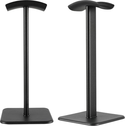 Headphone Holder - Headset Stand - Aluminum - Headphone Hook - Headset Holder - Universal - For Your Desk - 100x100x245mm - Black - Image 2