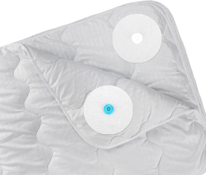 Bedding Snaps - 10 Pairs - Duvet Cover Snaps - Polyester - Plastic - Duvet Clips - Iron-On Duvet Fasteners to Hold Duvet - Duvet Clamps - Bed Sheet Tensioners - 60mm - White - Image 6
