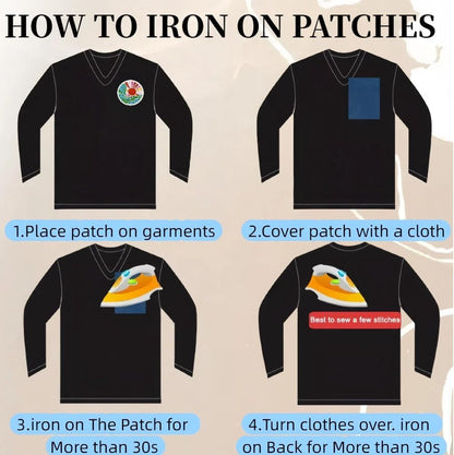 Iron-on patches for clothing - Embroidered emblems for jackets and jeans - 20 pieces - Image 3
