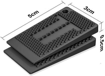 Furniture wedges - 35 pieces - Leveling wedges - Leveling pad Base leg - Furniture coaster - Furniture feet - Wedge set - Leveling wedge - Black - 5*3*0.5 cm - Plastic - Image 7