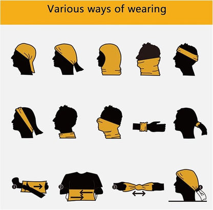 Pieces Neck Scarf - Face Shield - Thin Material for Sports - Multifunctional Neck Warmer - Polyester - Cycling Bike Running Scarf - Unisex - Size One Size - Image 5