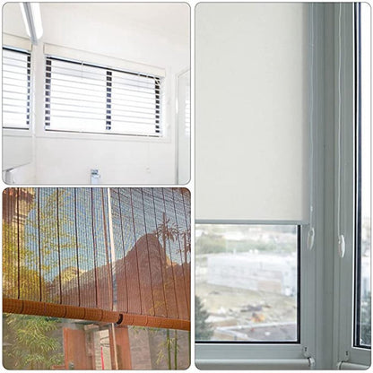 Roller Blind System with Wall Brackets - 25 mm - Roller Blind Fittings - Plastic - With 3M Bead Chain - Replacement Repair Kit for Roller Blinds - Curtain Parts - White - Suitable for Window Blinds - Image 4