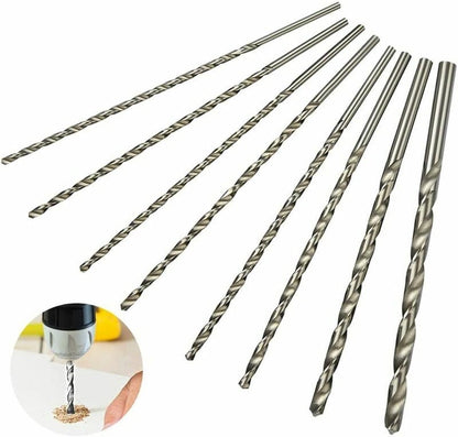 8 pieces twist drills HSS long wood twist drill set - diameters 4 mm 42 mm 45 mm 5 mm 52 mm 6 mm 8 mm 10 mm - Image 3