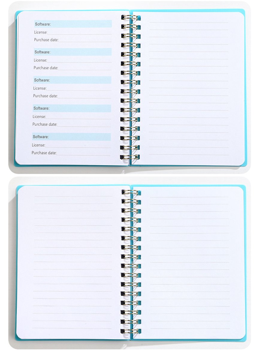 Password Book - Password Booklet - Password Booklet with Alphabet - Password Organizer - Password Notebook - A6 - Gray - Image 3