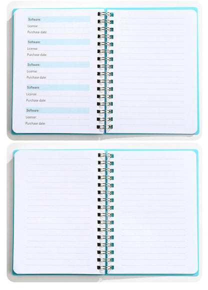 Password Book - Password Booklet - Password Booklet with Alphabet - Password Organizer - Password Notebook - A6 - Gray - Image 3