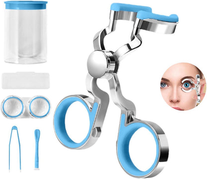 Contact Lens Wearing Aids - Eyelid Wear Aid - Lens Suction Cup - Contact Lens Holder - Contact Lens Eyelid Tensioner - Lens Suction Cup - Contact Lens Holder - Silicone Soft - Blue - Image 4