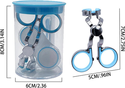 Contact Lens Wearing Aids - Eyelid Wear Aid - Lens Suction Cup - Contact Lens Holder - Contact Lens Eyelid Tensioner - Lens Suction Cup - Contact Lens Holder - Silicone Soft - Blue - Image 5