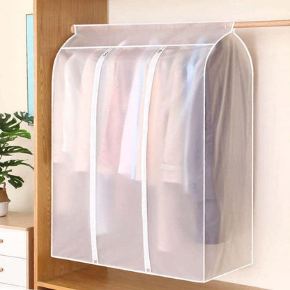 Garment Cover - Clothes Hanging Protector - Clothes Storage Bag - Garment Bag - Hanging Storage Bag - Transparent - Waterproof - For Wardrobe and Clothes Rack - With Zipper - 50*100*120cm - PEVA - Image 5