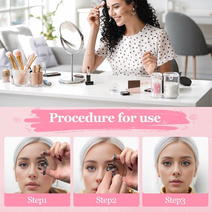 Contact Lens Wearing Aids - Eyelid Wear Aid - Contact Lens Inserter Remover - Contact Lens Eyelid Stretcher - Contact Lens Lens Aid - Lens Suction Cup - Contact Lens Holder - Silicone Soft - Pink - Image 4
