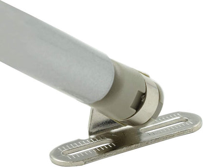 2 pieces - Gas spring for flap - Softclose Door fitting - 100N - steel - Telescopic cabinet door gas spring - Hydraulic support - Door lift damper for cabinet door or flap - Furniture mounting parts - Image 3