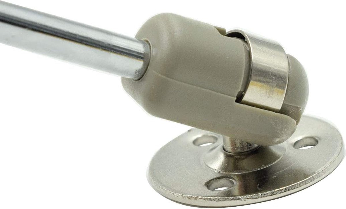 2 pieces - Gas spring for flap - Softclose Door fitting - 100N - steel - Telescopic cabinet door gas spring - Hydraulic support - Door lift damper for cabinet door or flap - Furniture mounting parts - Image 4