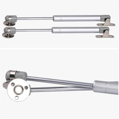 2 pieces - Gas Spring - Softclose Door Fitting - 120N - Zinc Alloy - Silver - Telescopic Cabinet Door Gas Spring - Hydraulic Support - Door Lift Damper for Cabinet Door or Flap - Image 2
