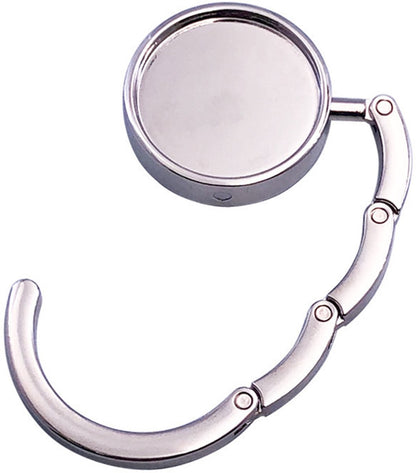 3 pieces - Bag hook - Hook for bags and backpacks - Bag hanger - Bag hooks - Bag hooks - Bag hook - Bag hook table - Bag hanger on the table - Silver - Foldable - Zinc alloy - 9.3 * 4.9 cm - for handbag, school bag, headphones, etc. - Image 4