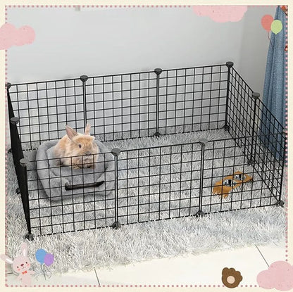 Rabbit hutch - Gray - 1 piece - 34*34*36cm - For rabbit guinea pig ferret - Rabbit hutches - For indoor use - Rodent cage - Rodent house - Image 6