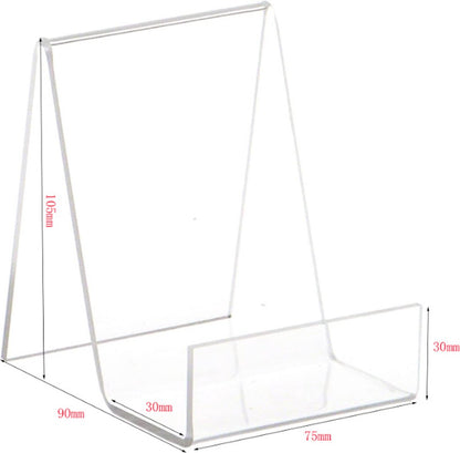 Bookend - Transparent - Bookends - Book Holder - Book Stand - Acrylic - 75*90*105mm - Image 5