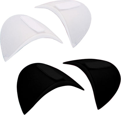 2 Pairs - Shoulder - 16*9*1.5cm - Black and White - Shoulder Pads - Shoulder Pads - Foam Padded - Shoulder Pads - Velcro - Soft Foam Padded - Reusable - For Blazer Clothing Crafts
