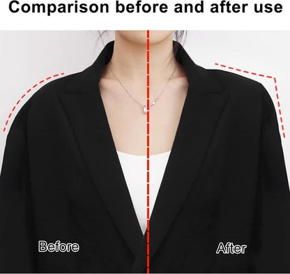 2 Pairs - Shoulder - 16*9*1.5cm - Black and White - Shoulder Pads - Shoulder Pads - Foam Padded - Shoulder Pads - Velcro - Soft Foam Padded - Reusable - For Blazer Clothing Crafts - Image 3
