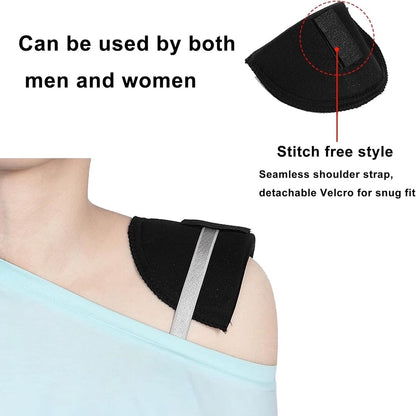 2 Pairs - Shoulder - 16*9*1.5cm - Black and White - Shoulder Pads - Shoulder Pads - Foam Padded - Shoulder Pads - Velcro - Soft Foam Padded - Reusable - For Blazer Clothing Crafts - Image 4